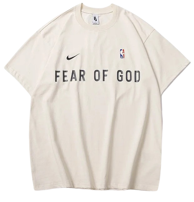 Camiseta Nike x Fear Of God x NBA (Creme)