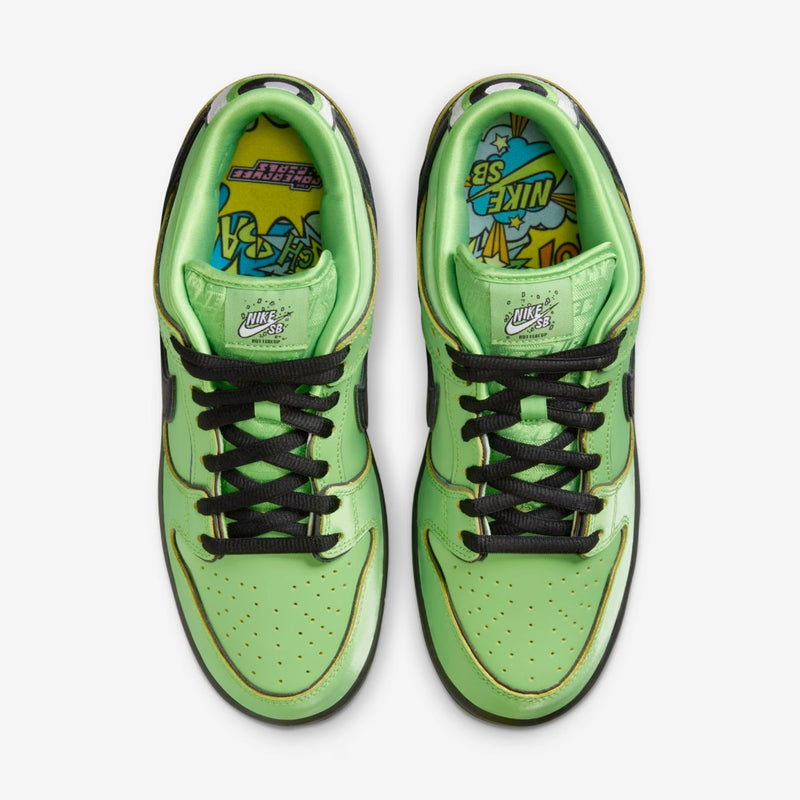 Nike Dunk SB x The Powerpuff Girls ''Buttercup/Docinho''