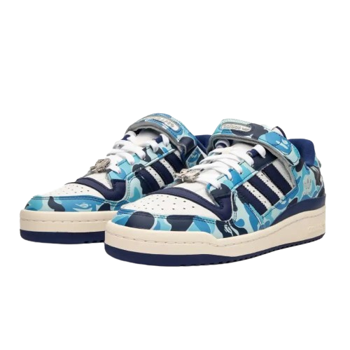 Adidas Forum Low 84 x BAPE 30th Anniversary ''Blue''